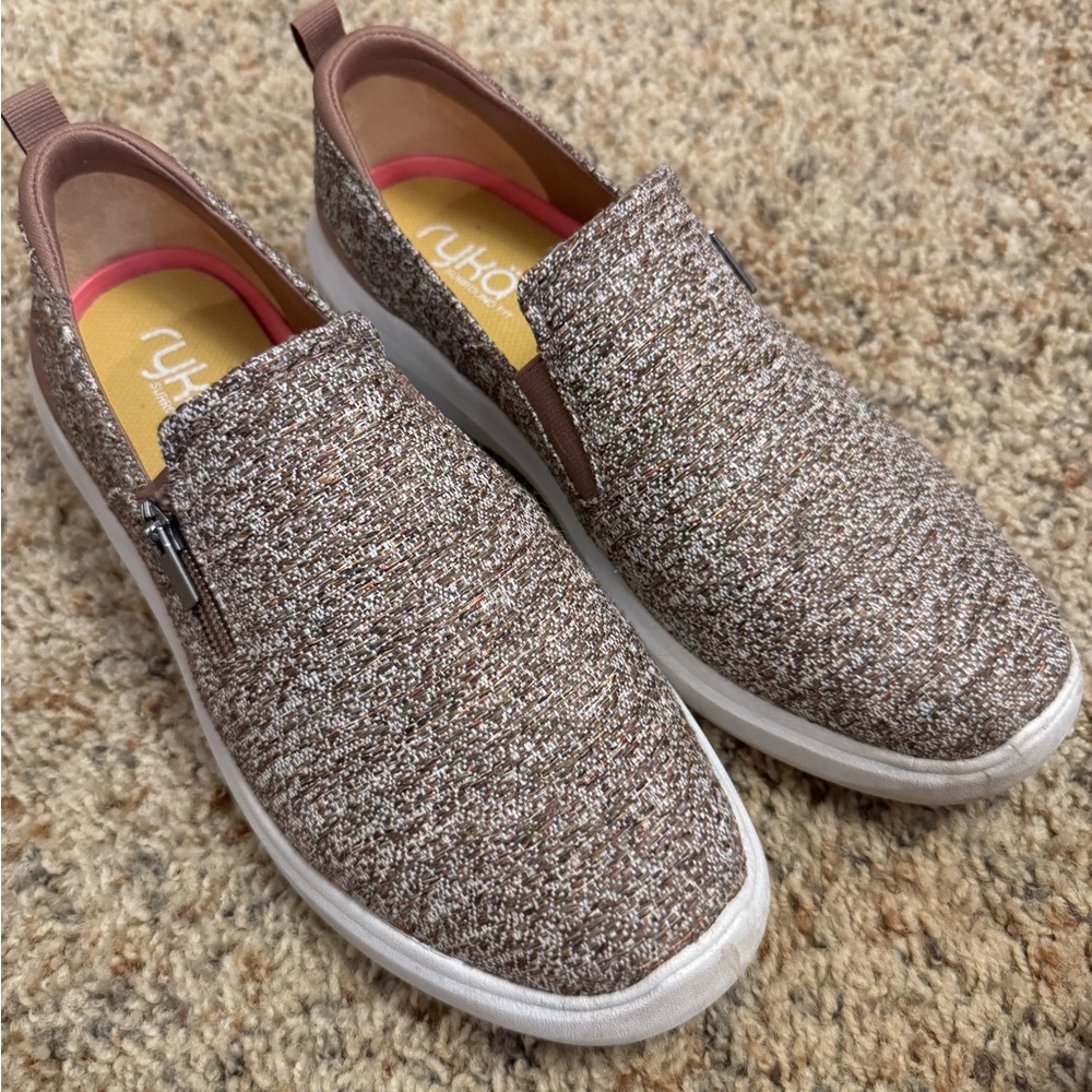 Brown Ryka Slip-On Sneakers
